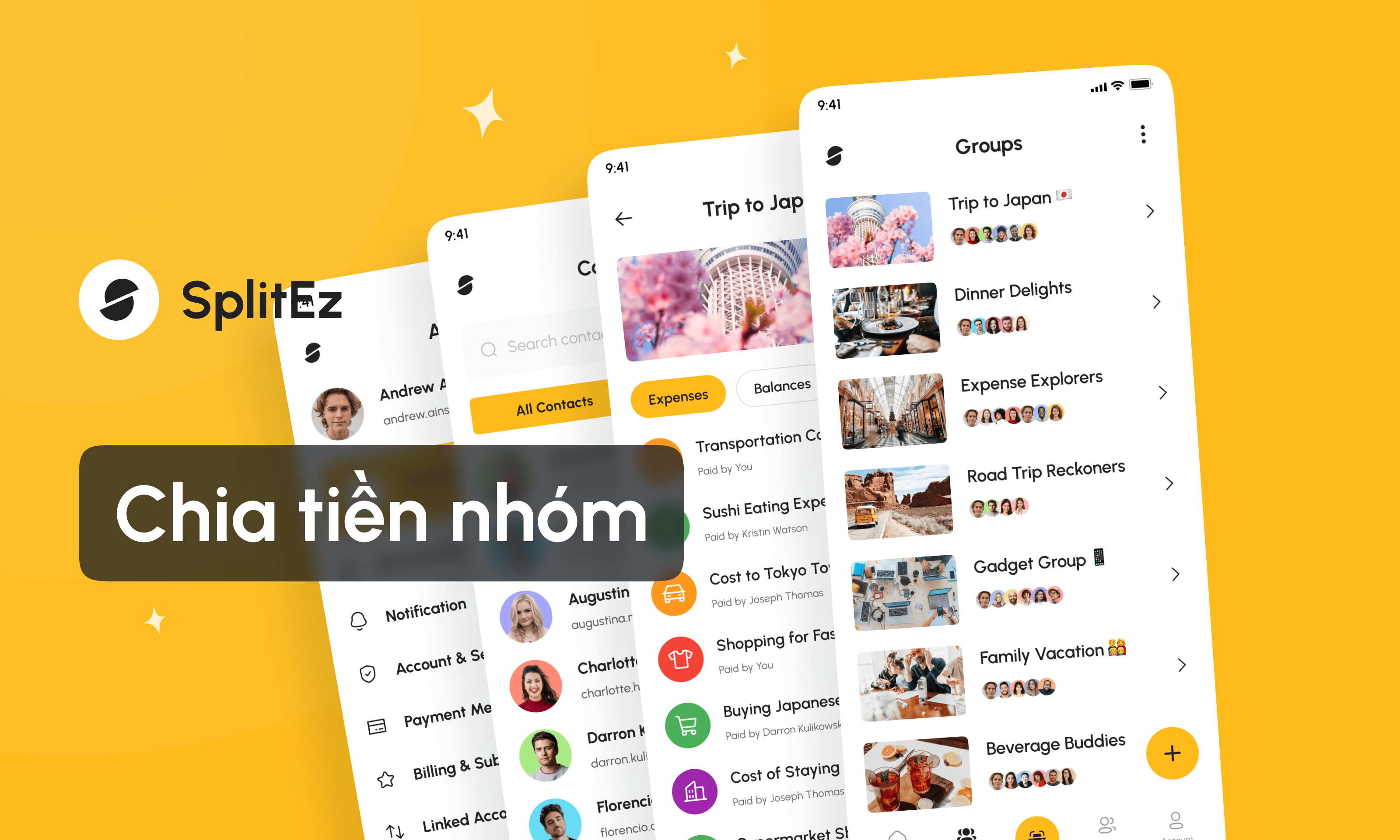 SplitEz App Interface